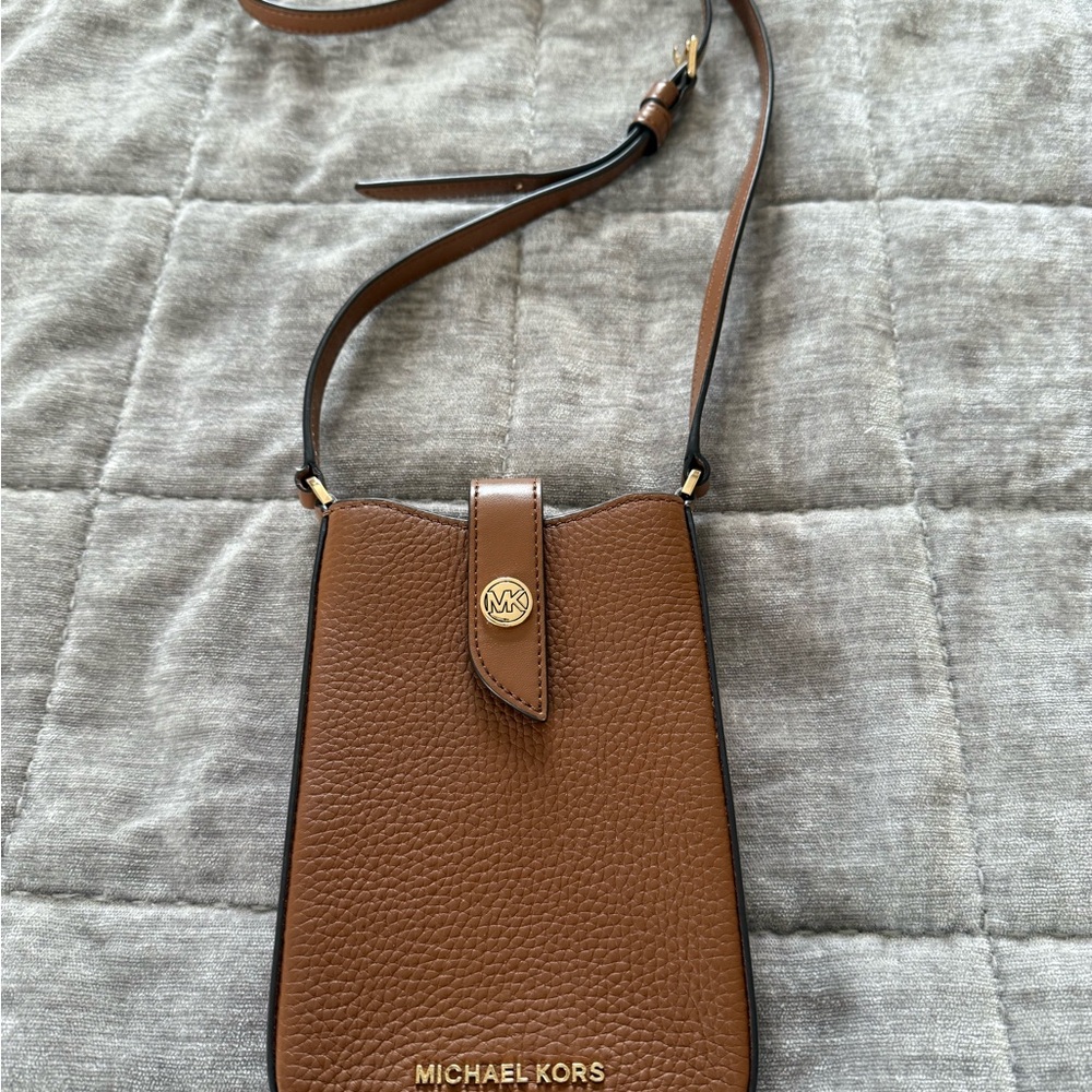 Michael Kors Tan Leather Crossbody